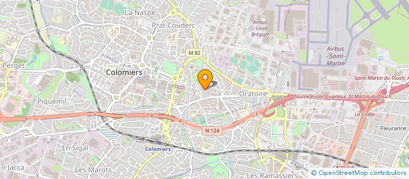 localisation de l'entreprise NS RESEAUX à COLOMIERS