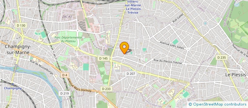 localisation de l'entreprise NS SERRURERIE à CHAMPIGNY-SUR-MARNE