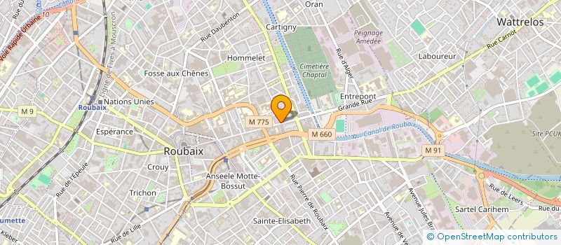 localisation de l'entreprise NS SHOP  ROUBAIX