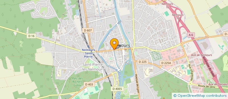 localisation de l'entreprise NS SHOP à NEMOURS