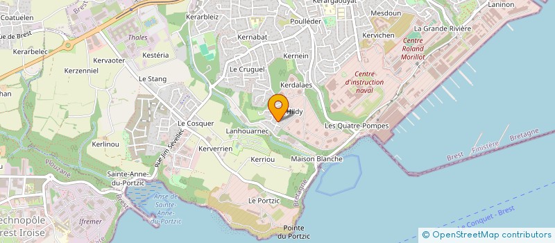 localisation de l'entreprise NS SOLUTIONS à BREST