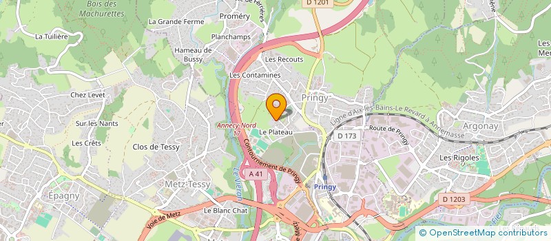 localisation de l'entreprise NS SOLUTIONS TRAVAUX à ANNECY