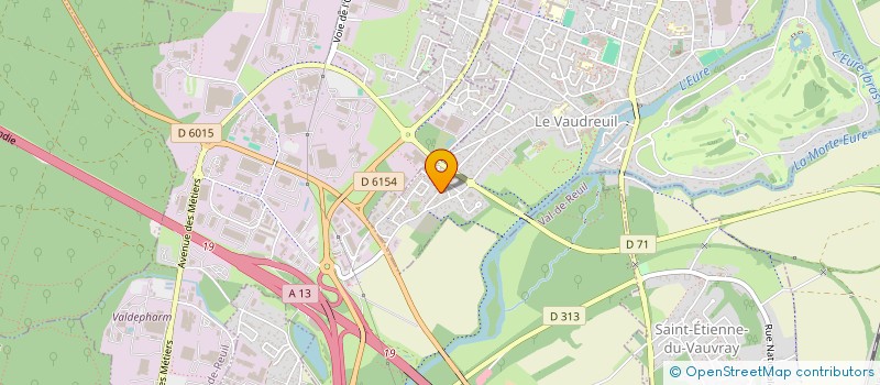 localisation de l'entreprise NS TP 58  LE VAUDREUIL