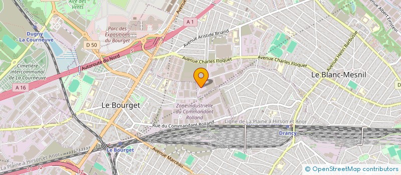 localisation de l'entreprise NS TRANS à GENNEVILLIERS