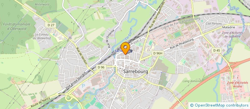 localisation de l'entreprise NS2 à SARREBOURG