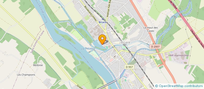 localisation de l'entreprise NSA à BRIARE