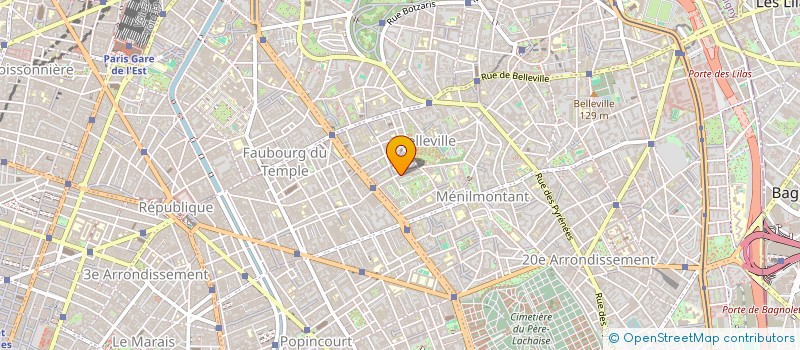 localisation de l'entreprise NSA BAT  PARIS