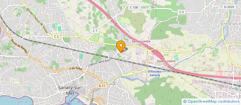 localisation de l'entreprise NSA HOLDING  SANARY-SUR-MER