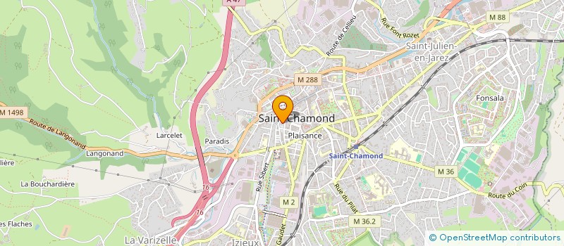 localisation de l'entreprise NSA IMMO  SAINT-CHAMOND