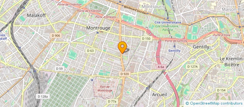 localisation de l'entreprise NSB à MONTROUGE