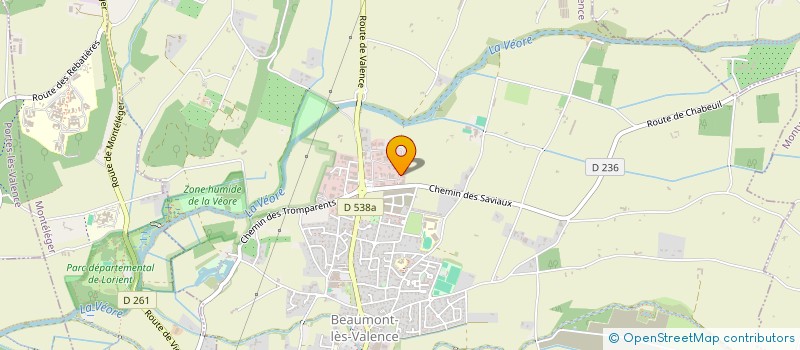 localisation de l'entreprise NSB'BEAUTE à BEAUMONT-LES-VALENCE
