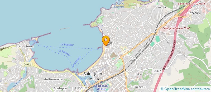 localisation de l'entreprise NSB CASTEL  SAINT-JEAN-DE-LUZ