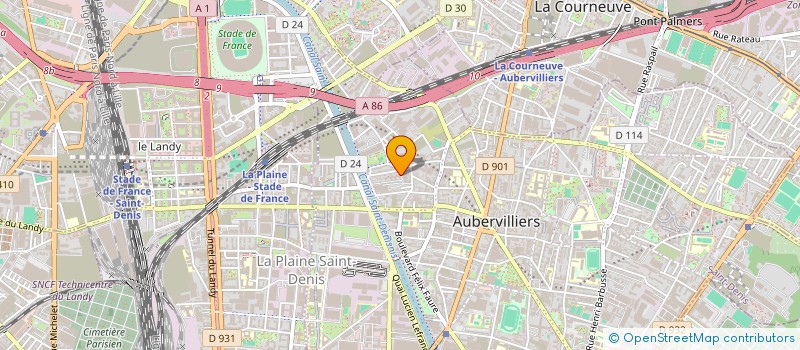 localisation de l'entreprise NSB GROUP à AUBERVILLIERS