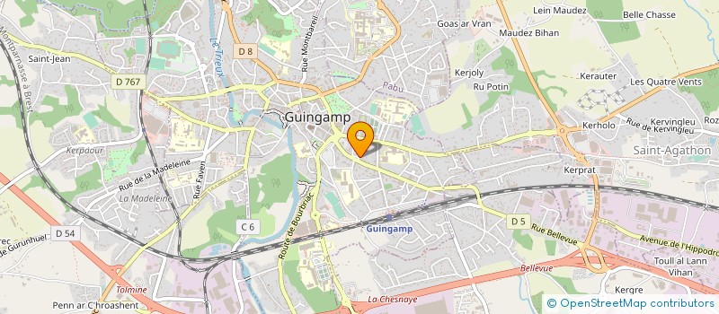 localisation de l'entreprise NSC à GUINGAMP