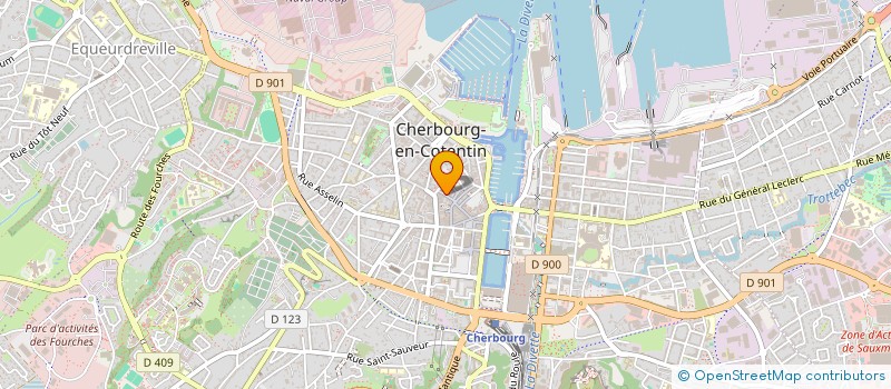 localisation de l'entreprise NSC IMMOBILIER à CHERBOURG-EN-COTENTIN