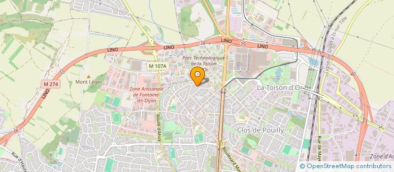 localisation de l'entreprise NSC LES EPICEAS à DIJON