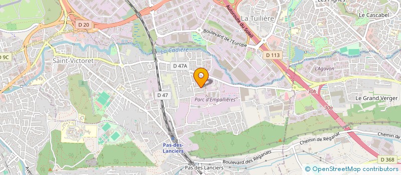 localisation de l'entreprise NSCBA IMMOBILIER  SAINT-VICTORET