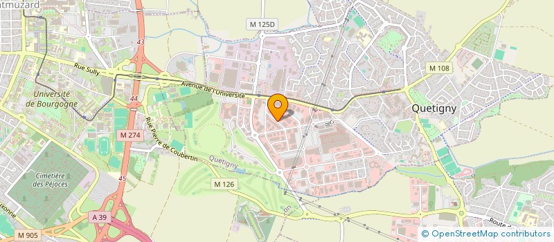 localisation de l'entreprise NSD à QUETIGNY