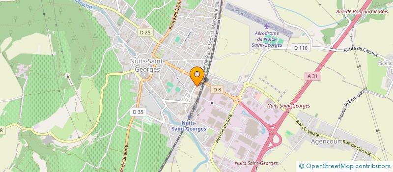 localisation de l'entreprise NSG IMMO à NUITS-SAINT-GEORGES