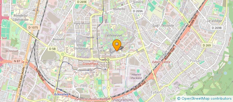 localisation de l'entreprise NSH à GRENOBLE