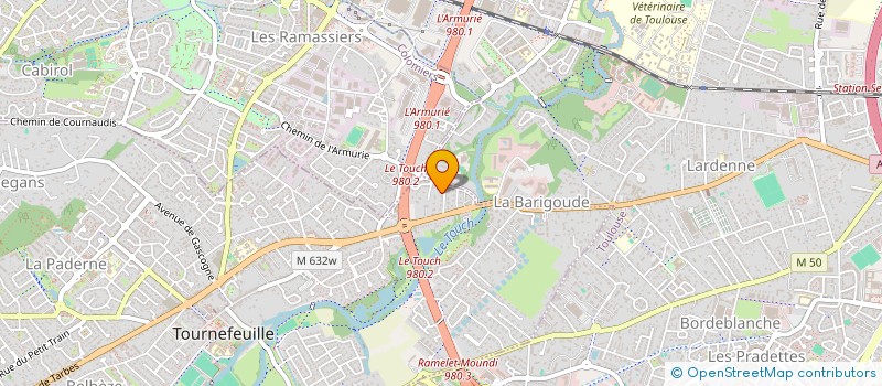 localisation de l'entreprise NSH  TOURNEFEUILLE