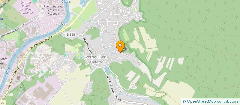 localisation de l'entreprise NSH HOLDING  VERNEUIL-EN-HALATTE