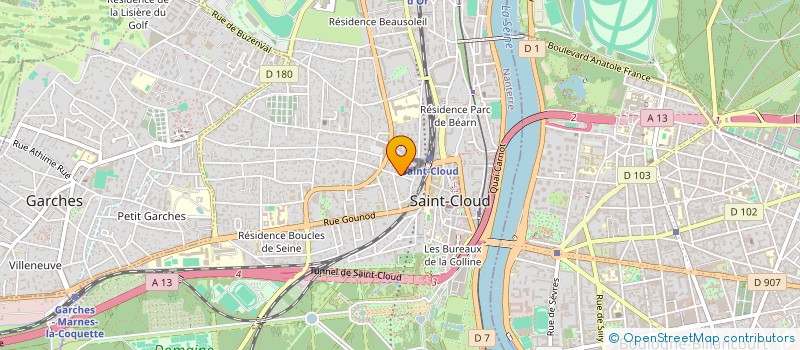 localisation de l'entreprise NSI à SAINT-CLOUD