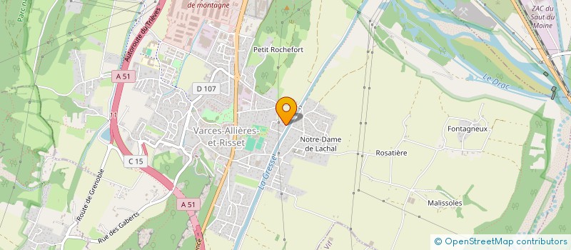 localisation de l'entreprise NSI  VARCES-ALLIERES-ET-RISSET