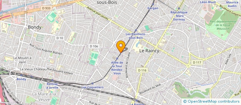 localisation de l'entreprise NSI CONSULTING  LES PAVILLONS-SOUS-BOIS