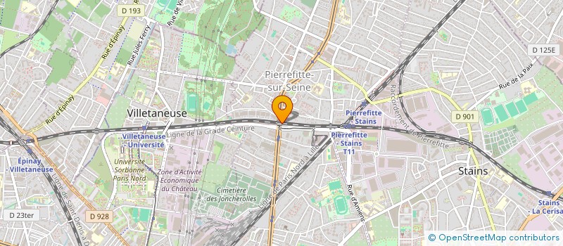 localisation de l'entreprise NSI - GARDIENNAGE  PIERREFITTE-SUR-SEINE