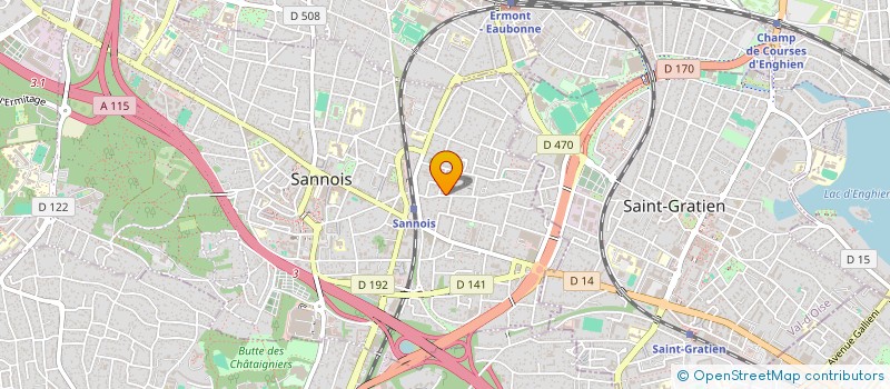 localisation de l'entreprise NSI HOLDING  SANNOIS