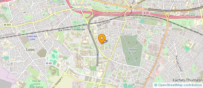 localisation de l'entreprise NSI IMMO à LILLE
