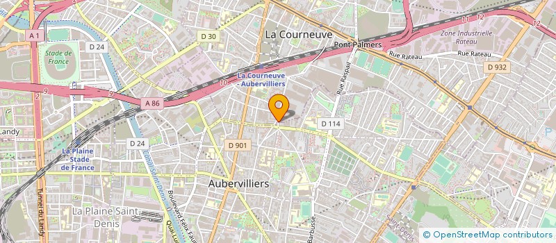 localisation de l'entreprise NSK à LA COURNEUVE
