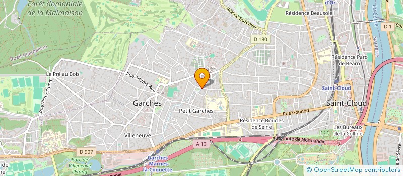 localisation de l'entreprise NSL IMMOBILIER à GARCHES