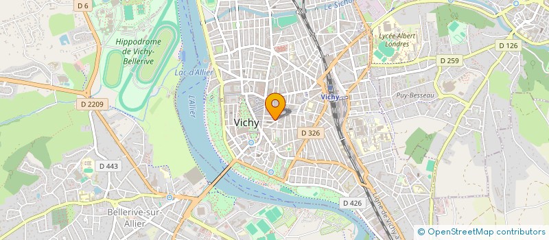 localisation de l'entreprise NSM INVESTISSEMENTS ISLE D'ABEAU à VICHY