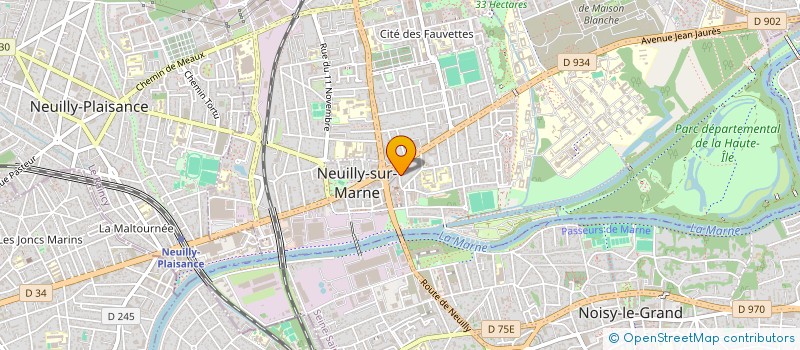 localisation de l'entreprise NSM POINTS  NEUILLY-SUR-MARNE