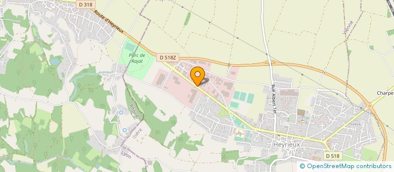 localisation de l'entreprise NSN R.A.C.  HEYRIEUX