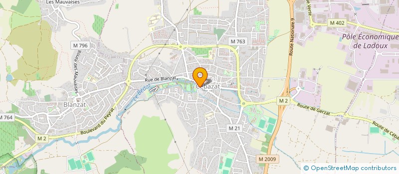 localisation de l'entreprise NSP  CEBAZAT