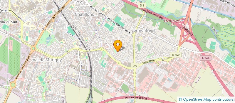 localisation de l'entreprise NSP  INVEST  CORMONTREUIL