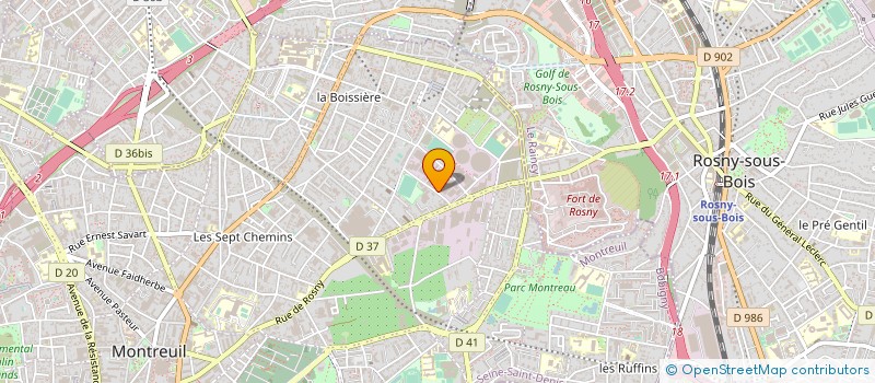 localisation de l'entreprise NSR  MONTREUIL