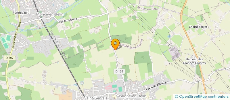 localisation de l'entreprise NSR IMMO  LAIGNE-SAINT-GERVAIS