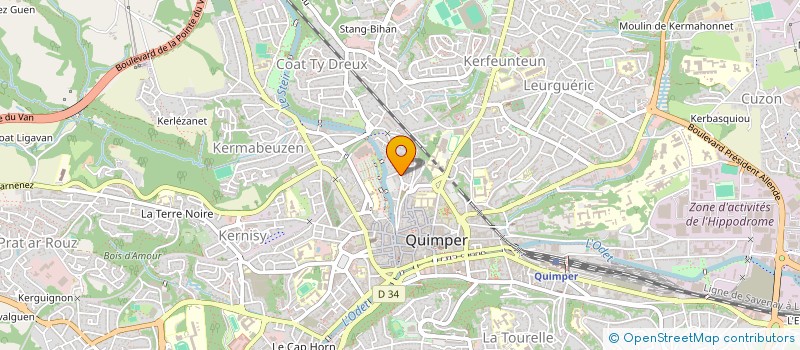 localisation de l'entreprise NSSOLUTIONS  QUIMPER