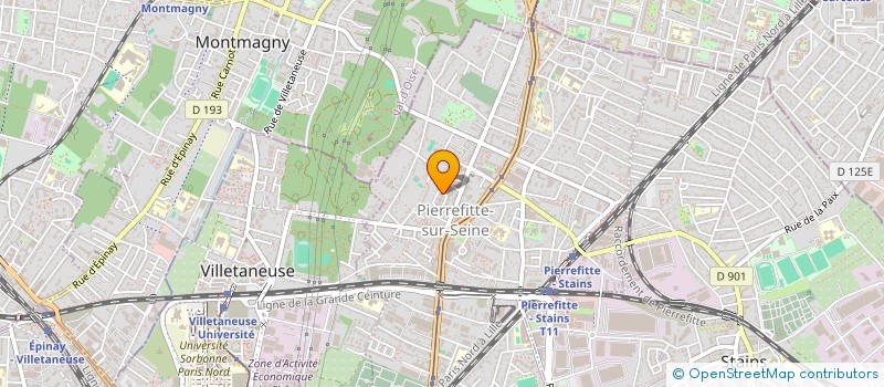 localisation de l'entreprise NSSS à PIERREFITTE-SUR-SEINE