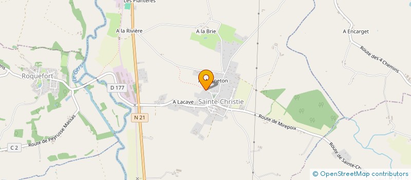 localisation de l'entreprise NSST CONCIERGERIE  SAINTE-CHRISTIE