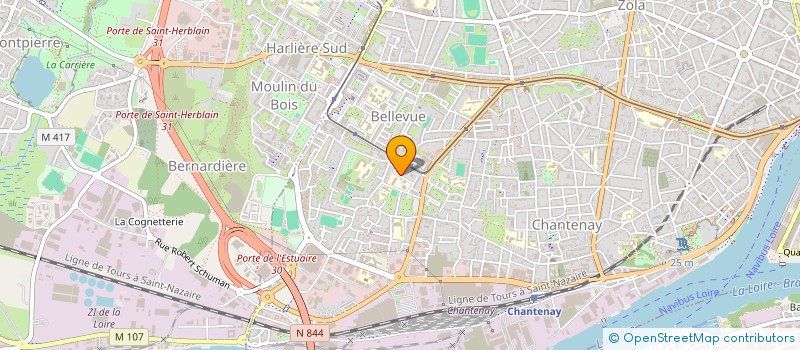localisation de l'entreprise NST à NANTES
