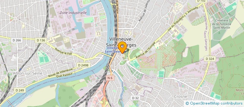 localisation de l'entreprise NST IMMO  VILLENEUVE-SAINT-GEORGES