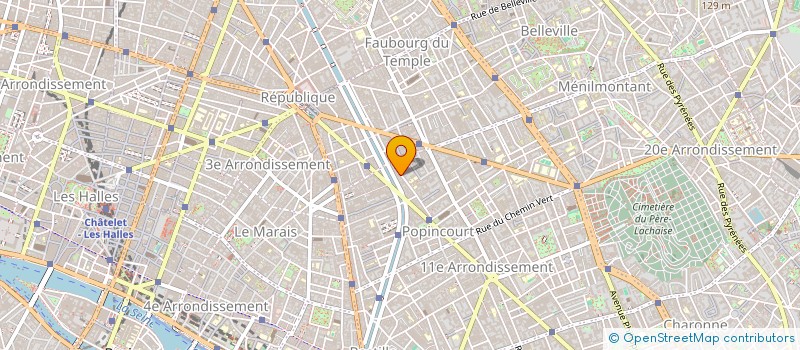 localisation de l'entreprise NST PARISIENNE à PARIS