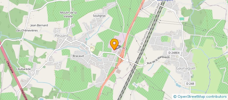 localisation de l'entreprise NSTC  PEUJARD