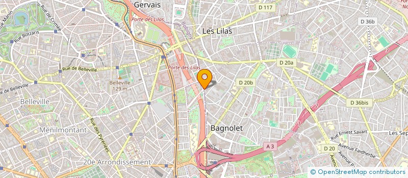 localisation de l'entreprise NSW CONSEIL à BAGNOLET