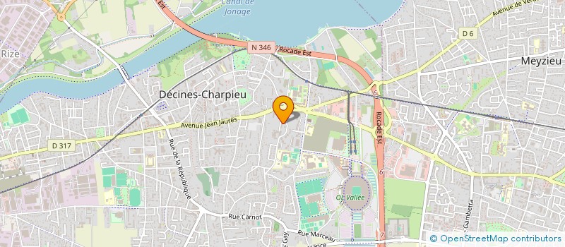 localisation de l'entreprise NSYCOMPANY à DECINES-CHARPIEU